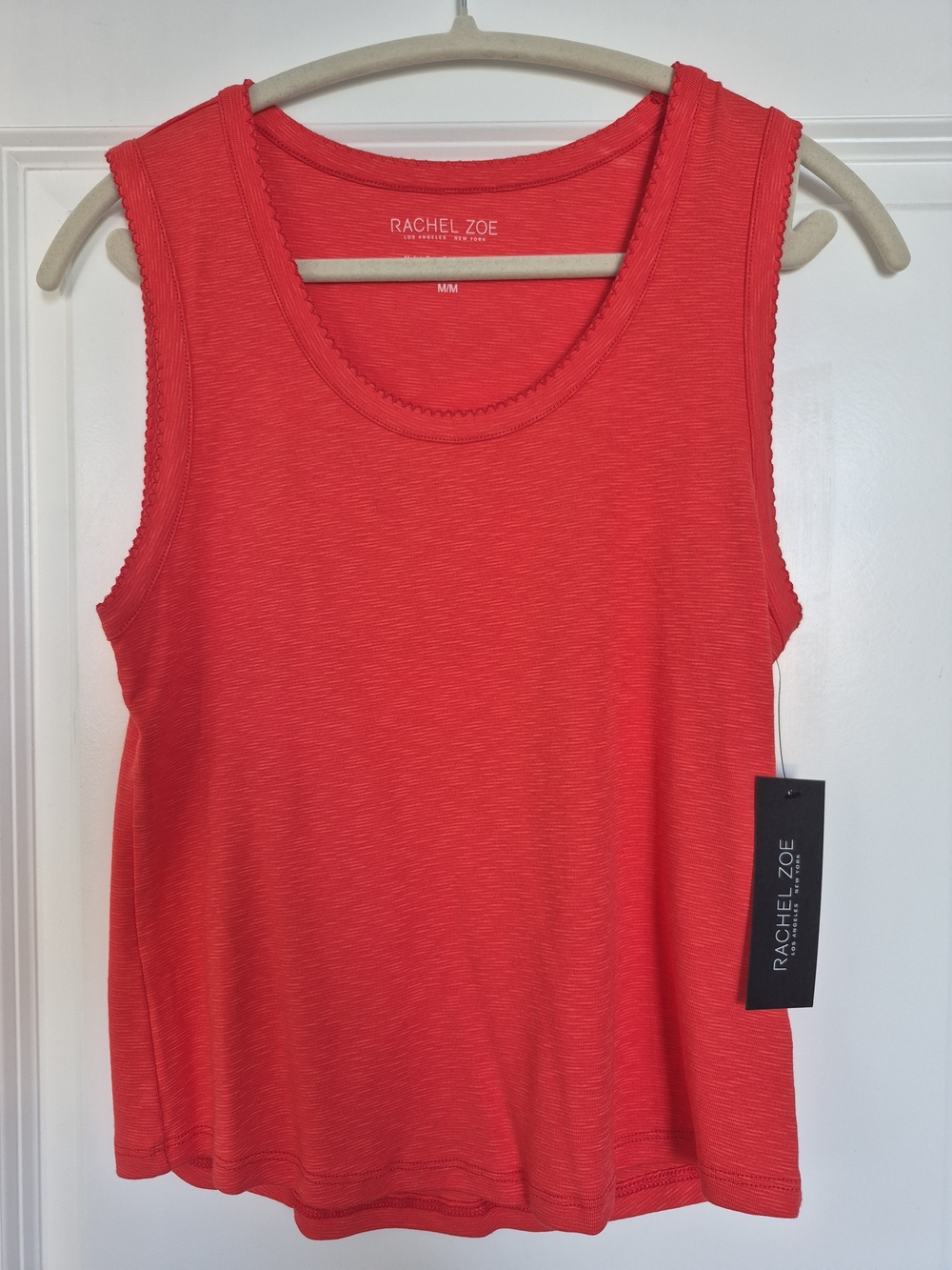 Rachel Zoe Bright Red Scoop Neck Tank Top